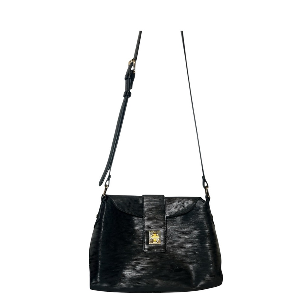 Dune London Textured Black Leather Look Crossbody Purse Bag NWOT